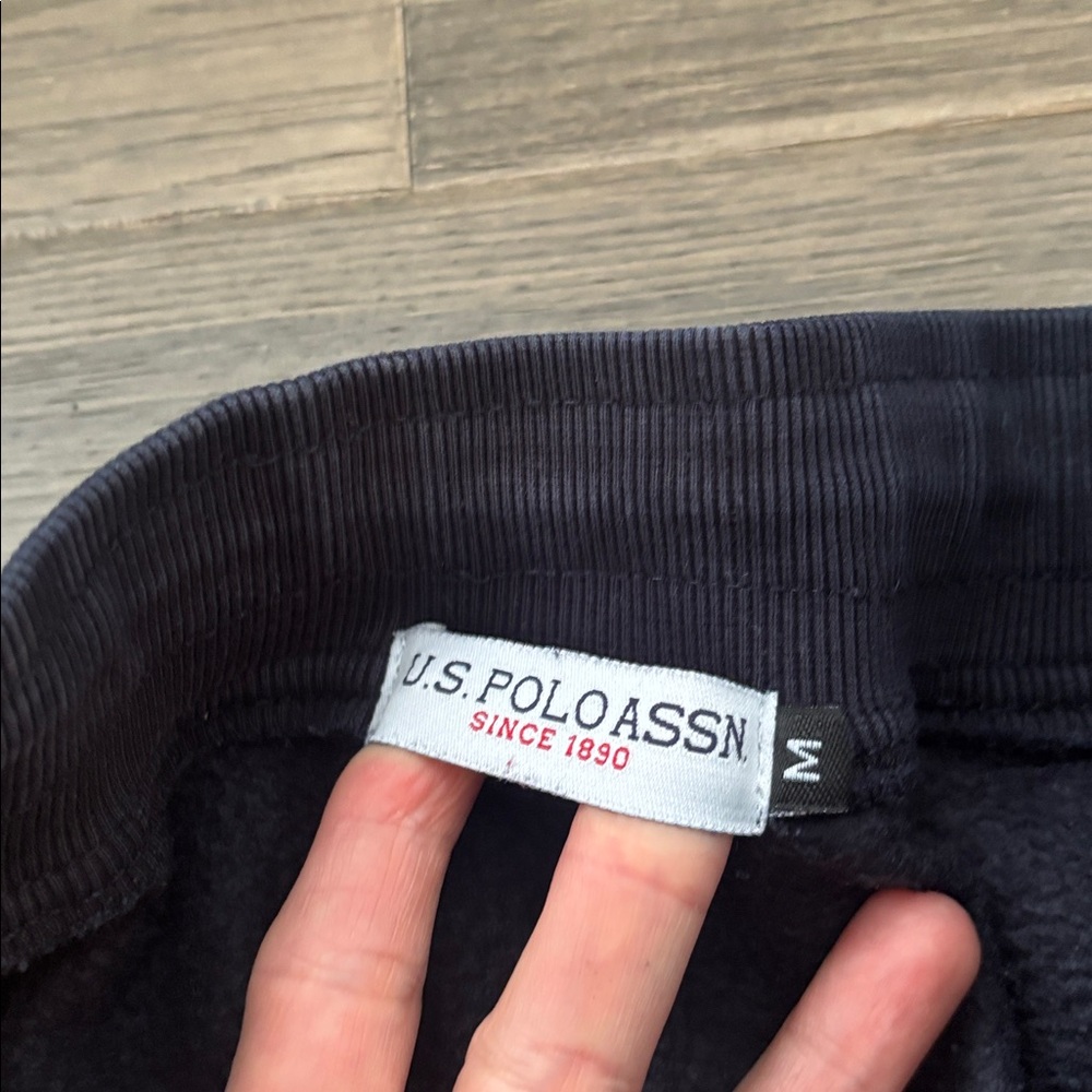U.S. Polo Assn. | Black Jogger Sweatpants Red Pony with Pockets Size Medium - Picture 5 of 9